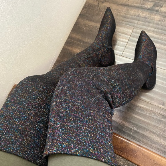 🆕Zara over-knee fabric boots:Brand New - Picture 6 of 10